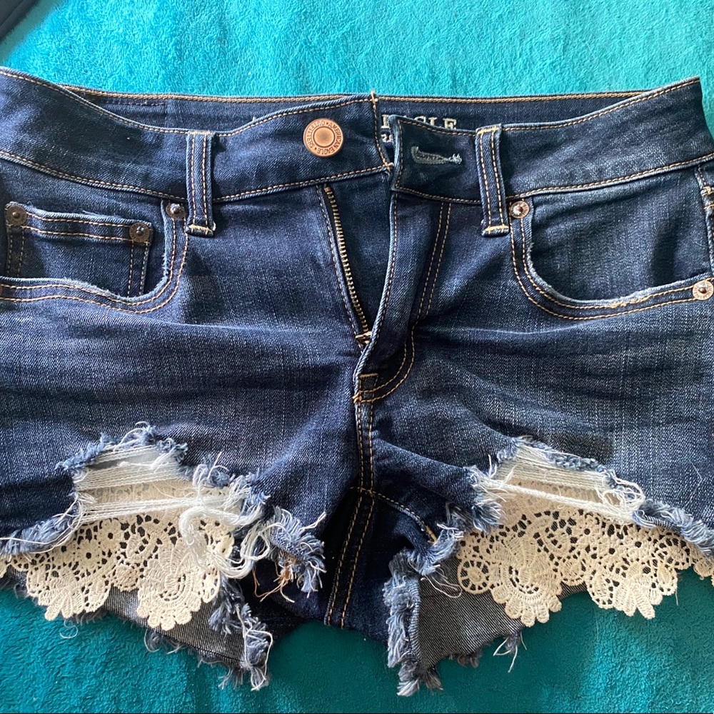 american eagle jean shorts